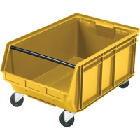Mobile Giant Stacking Bin, 11-7/8" H x 18-3/8" W x 29" D, 150 lbs. Capacity, Yellow GTA Hardware Inc