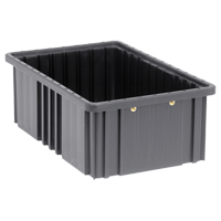 Bacs divisibles conducteurs, Polypropyl&egrave;ne, 10-7/8" la x 16-1/2" p x 6" h, Noir GTA Hardware Inc