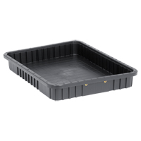 Bacs divisibles conducteurs, Polypropyl&egrave;ne, 17-1/2" la x 22-1/2" p x 3" h, Noir GTA Hardware Inc