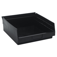Bac pour &eacute;tag&egrave;re &eacute;conomique, 11-1/8" la, 4" h x 11-5/8" p, Noir GTA Hardware Inc