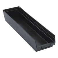 Bac pour &eacute;tag&egrave;re &eacute;conomique, 6-5/8" la, 4" h x 23-5/8" p, Noir GTA Hardware Inc