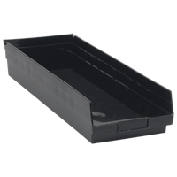 Bac pour &eacute;tag&egrave;re &eacute;conomique, 8-3/8" la x 4" H x 23-5/8" p, Noir, Capacit&eacute; 60 lb GTA Hardware Inc