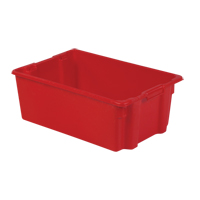 Contenants Stack-N-Nest Polylewton, 10,5" x 28,4" x 18,7", Rouge GTA Hardware Inc