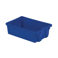 Contenants Stack-N-Nest Polylewton, 6,2" x 20,1" x 13", Bleu GTA Hardware Inc