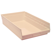 Bac pour &eacute;tag&egrave;re &eacute;conomique, 11-1/8" la, 4" h x 17-7/8" p, Ivoire GTA Hardware Inc