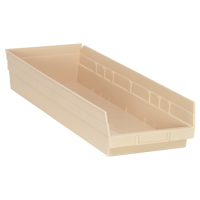 Bac pour &eacute;tag&egrave;re &eacute;conomique, 8-3/8" la x 4" H x 23-5/8" p, Ivoire, Capacit&eacute; 60 lb GTA Hardware Inc