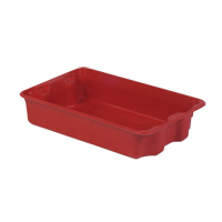 Stack-N-Nest&reg; Plexton Containers, 14.8" W x 24.3" D x 5.1" H, Red GTA Hardware Inc
