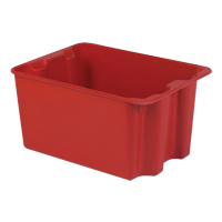 Stack-N-Nest&reg; Plexton Containers, 19.9" W x 27.5" D x 14" H, Red GTA Hardware Inc