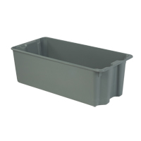 Stack-N-Nest&reg; Plexton Containers, 20.1" W x 42.5" D x 14.1" H, Grey GTA Hardware Inc