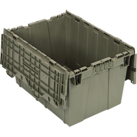 Conteneur &agrave; couvercle attach&eacute;, 12,75" x 19,25" x 15,25", Vert GTA Hardware Inc