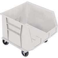 Mobile Bin, 14" H x 16-1/2" W x 18" D, 75 lbs. Capacity, Ivory GTA Hardware Inc