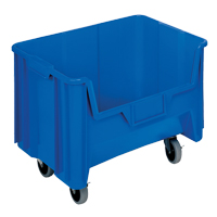 Mobile Giant Stack Container, 12-7/16" H x 19-7/8" W x 15-1/4" D, 250 lbs. Capacity, Blue GTA Hardware Inc