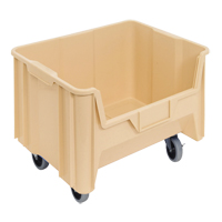 Mobile Giant Stack Container, 12-7/16" H x 19-7/8" W x 15-1/4" D, 250 lbs. Capacity, Ivory GTA Hardware Inc