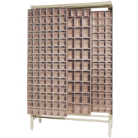 Syst&egrave;me de stockage &agrave; glissi&egrave;re &agrave; bacs basculants autonome, 48" la x 18" p x 77" h, 303 tiroirs GTA Hardware Inc