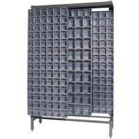 Syst&egrave;me de stockage &agrave; glissi&egrave;re &agrave; bacs basculants autonome, 48" la x 18" p x 77" h, 303 tiroirs GTA Hardware Inc