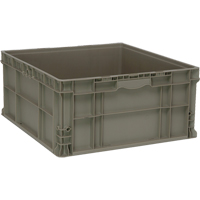 Contenant empilable, 22,5" la x 22,5" p x 11" h, Gris GTA Hardware Inc