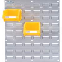 Metal Louvered Panel Bin Support Rack, 16 Bins, 18" W x 1/8" D x 19" H GTA Hardware Inc