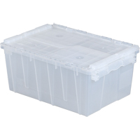 Flipak&reg; Polypropylene Plastic (PP) Distribution Containers, 21.8" x 15.2" x 9.3", Clear GTA Hardware Inc