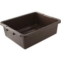 Undivided Bus/Utility Box, 7" H x 21.5" D x 17" L, Plastic, Brown GTA Hardware Inc