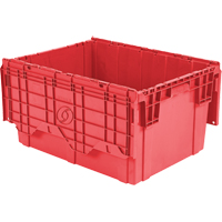 Flipak Polyethylene Plastic (PE) Distribution Containers, 27.9" x 20.9" x 15.2", Red GTA Hardware Inc