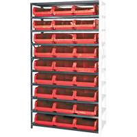 Shelving Unit with Stacking Bins, Steel, Magnum Bin, 650 lbs. Capacity, 42" W x 76" H GTA Hardware Inc