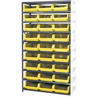 Shelving Unit with Stacking Bins, Steel, Magnum Bin, 650 lbs. Capacity, 42" W x 76" H GTA Hardware Inc