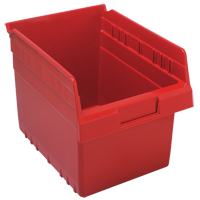 Bacs pour &eacute;tag&egrave;re Store-Max, 8-3/8" la x 8" H x 11-5/8" p, Rouge, Capacit&eacute; 44 lb GTA Hardware Inc