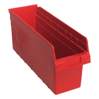 Bacs pour &eacute;tag&egrave;re Store-Max, 6-5/8" la x 8" H x 17-7/8" p, Rouge, Capacit&eacute; 56 lb GTA Hardware Inc