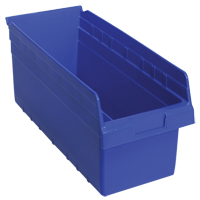 Bacs pour &eacute;tag&egrave;re Store-Max, 8-3/8" la x 8" H x 17-7/8" p, Bleu, Capacit&eacute; 56 lb GTA Hardware Inc