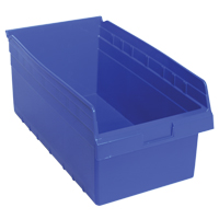 Bacs pour &eacute;tag&egrave;re Store-Max, 11-1/8" la x 8" H x 17-7/8" p, Bleu, Capacit&eacute; 56 lb GTA Hardware Inc