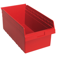 Bacs pour &eacute;tag&egrave;re Store-Max, 11-1/8" la x 8" H x 17-7/8" p, Rouge, Capacit&eacute; 56 lb GTA Hardware Inc