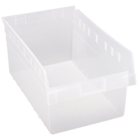 Bacs pour &eacute;tag&egrave;re Store-Max, 11-1/8" la x 8" H x 17-7/8" p, Transparent, Capacit&eacute; 56 lb GTA Hardware Inc
