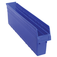 Bacs pour &eacute;tag&egrave;re Store-Max, 4-3/8" la x 8" H x 23-5/8" p, Bleu, Capacit&eacute; 68 lb GTA Hardware Inc