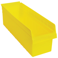 Bacs pour &eacute;tag&egrave;re Store-Max, 8-3/8" la x 8" H x 23-5/8" p, Jaune, Capacit&eacute; 68 lb GTA Hardware Inc