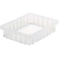 Contenant Divider Box, Plastique, 10,875" la x 8,25" p x 2,5" h, Transparent GTA Hardware Inc