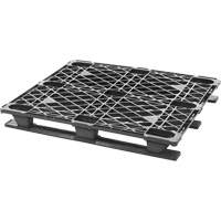 Stackable Plastic Pallet, 4-Way Entry, 48" L x 40" W x 5-3/5" H GTA Hardware Inc