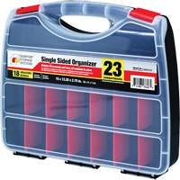 Boîte &agrave; compartiments en plastique, 12-1/4" la x 15" p x 2-3/4" h, 23 compartiments GTA Hardware Inc