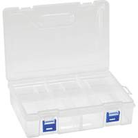 Boîte &agrave; compartiments en plastique, 6,25" la x 9,25" p x 2,2" h, 8 compartiments GTA Hardware Inc