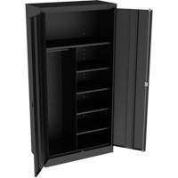 Combination Cabinet, 36" W x 18" D x 72" H, Black GTA Hardware Inc