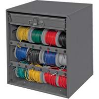 Wire and Terminal Storage Cabinet, Steel, 1 Drawers, 15-9/16" x 11-7/8" x 16-3/8", Grey GTA Hardware Inc