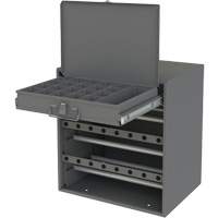 Wire and Terminal Storage Cabinet, Steel, 1 Drawers, 15-9/16" x 11-7/8" x 16-3/8", Grey GTA Hardware Inc