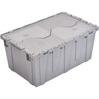 FP243C FliPak Nestable Tote, 26.9" x 16.9" x 12.1", Grey GTA Hardware Inc