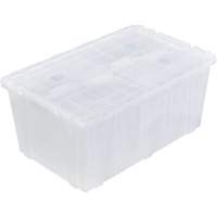 FP243C FliPak Nestable Tote, 26.9" x 16.9" x 12.1", Clear GTA Hardware Inc