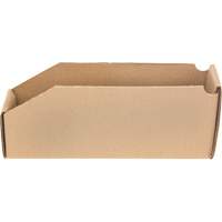 Boîtes profondes en carton ondul&eacute;, 2-7/8" la x 11-1/4" p x 4-1/2" h, Beige GTA Hardware Inc