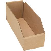 Boîtes profondes en carton ondul&eacute;, 3-3/4" la x 11-1/4" p x 4-1/2" h, Beige GTA Hardware Inc