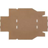 Boîtes profondes en carton ondul&eacute;, 8-3/4" la x 11-1/4" p x 4-1/2" h, Beige GTA Hardware Inc