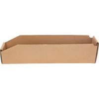 Boîtes profondes en carton ondul&eacute;, 1-7/8" la x 17-1/8" p x 4-1/2" h, Beige GTA Hardware Inc