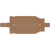 Boîtes profondes en carton ondul&eacute;, 1-7/8" la x 17-1/8" p x 4-1/2" h, Beige GTA Hardware Inc