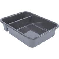 Bac d'entreposage tout usage &agrave; compartiment, 5" ha x 15" p x 20" lo, Plastique, Gris GTA Hardware Inc