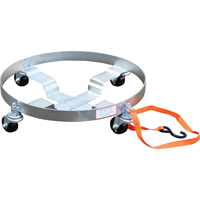 Multi-Tier Drum Dollies, Steel, 900 lbs. Capacity, 23-1/2" Diameter, Rubber Casters GTA Hardware Inc